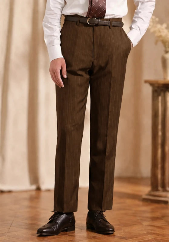 men brown dress pants