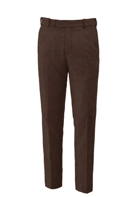 Men's brown tweed pants