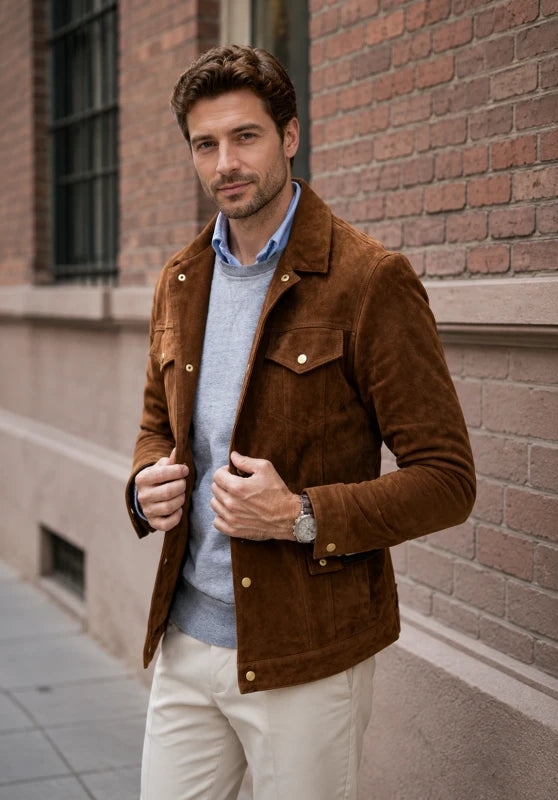 men suede jacket