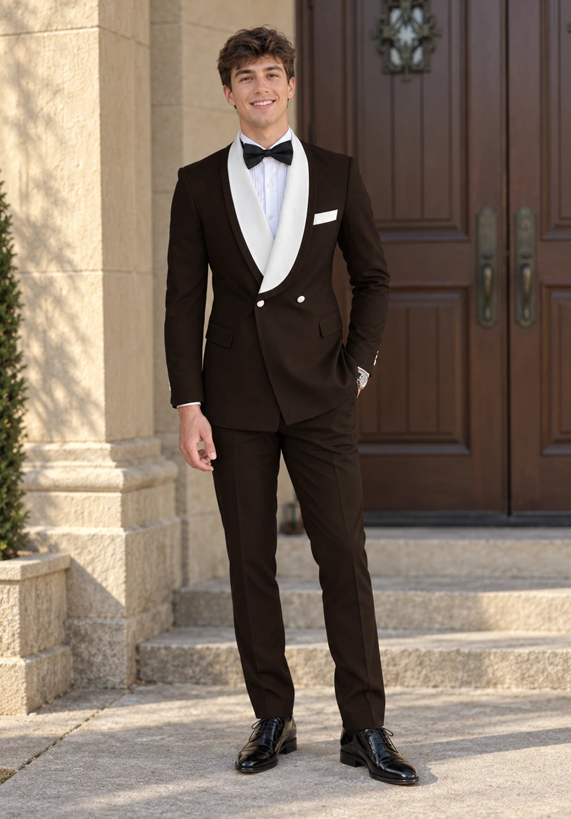 Men Brown Suit