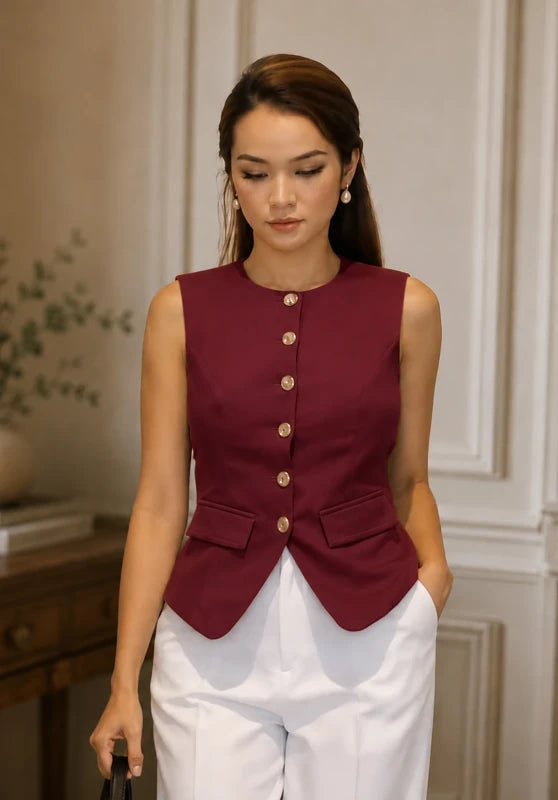 Women's red vest 