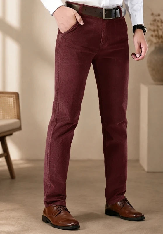 Men's burgundy Corduroy Pants