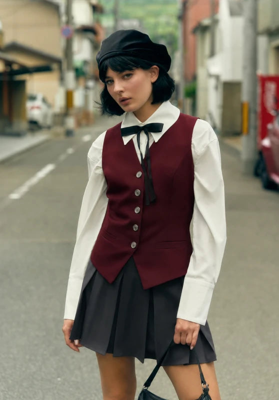 Women's red vest 