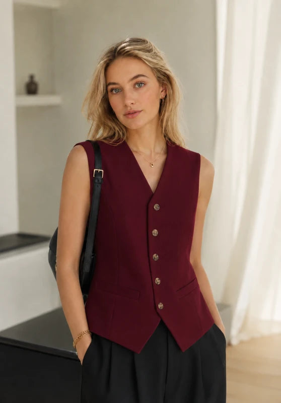 Women's red vest 