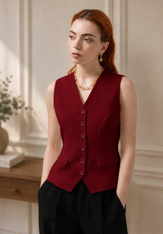 Women's red vest 