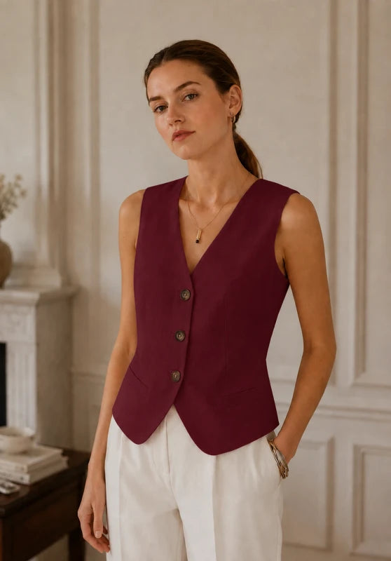 Women's red vest 