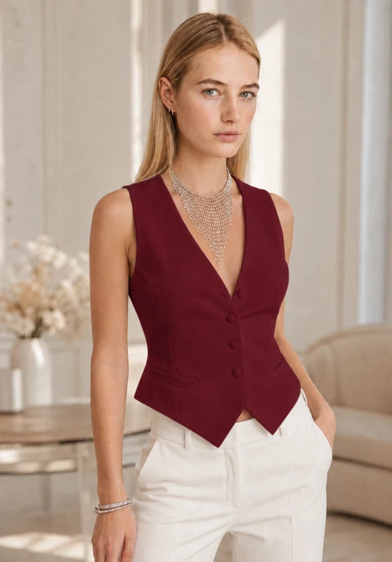 Women's red vest 