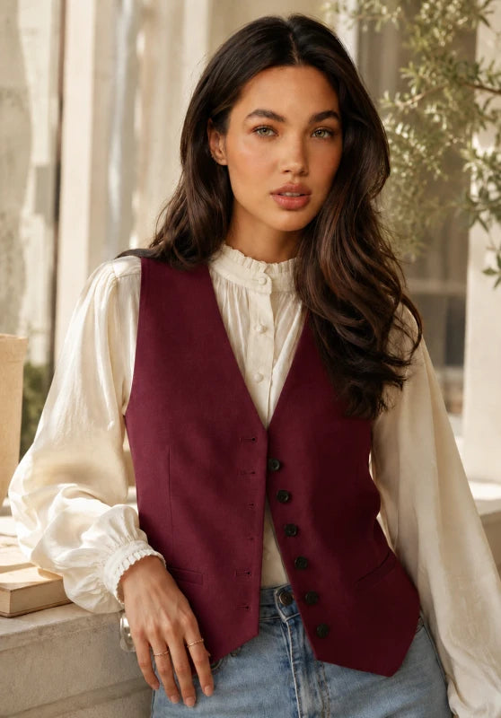 Women's red vest 