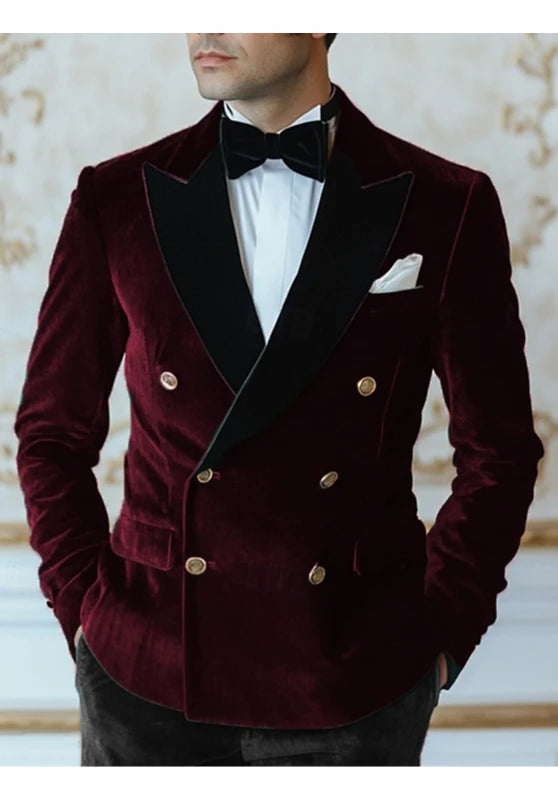 Men's velvet jacket