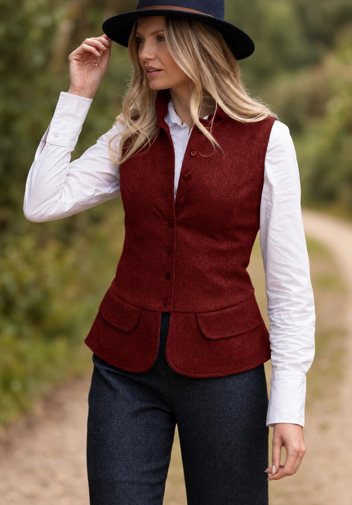 Women Tweeed Vest
