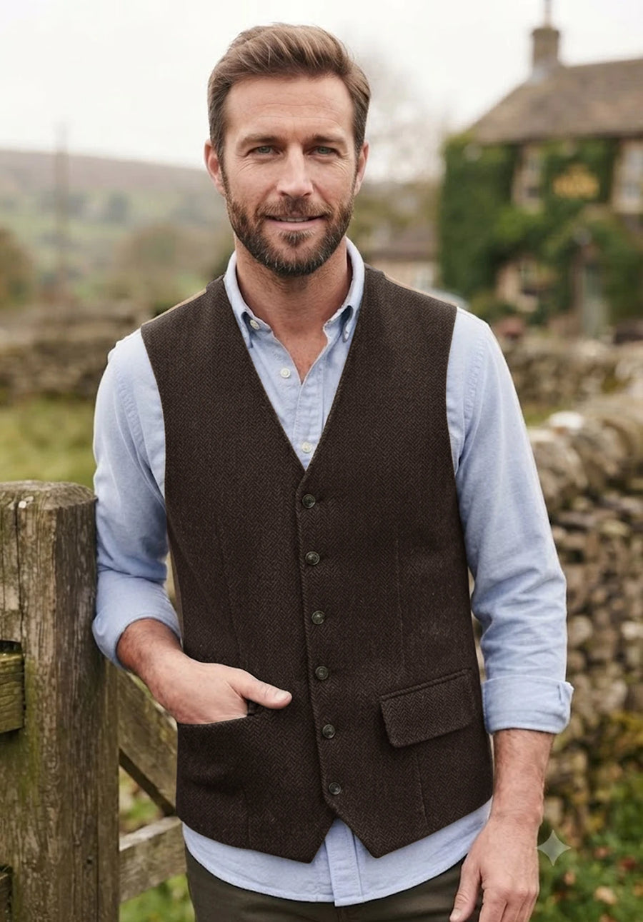 Men's coffee vest