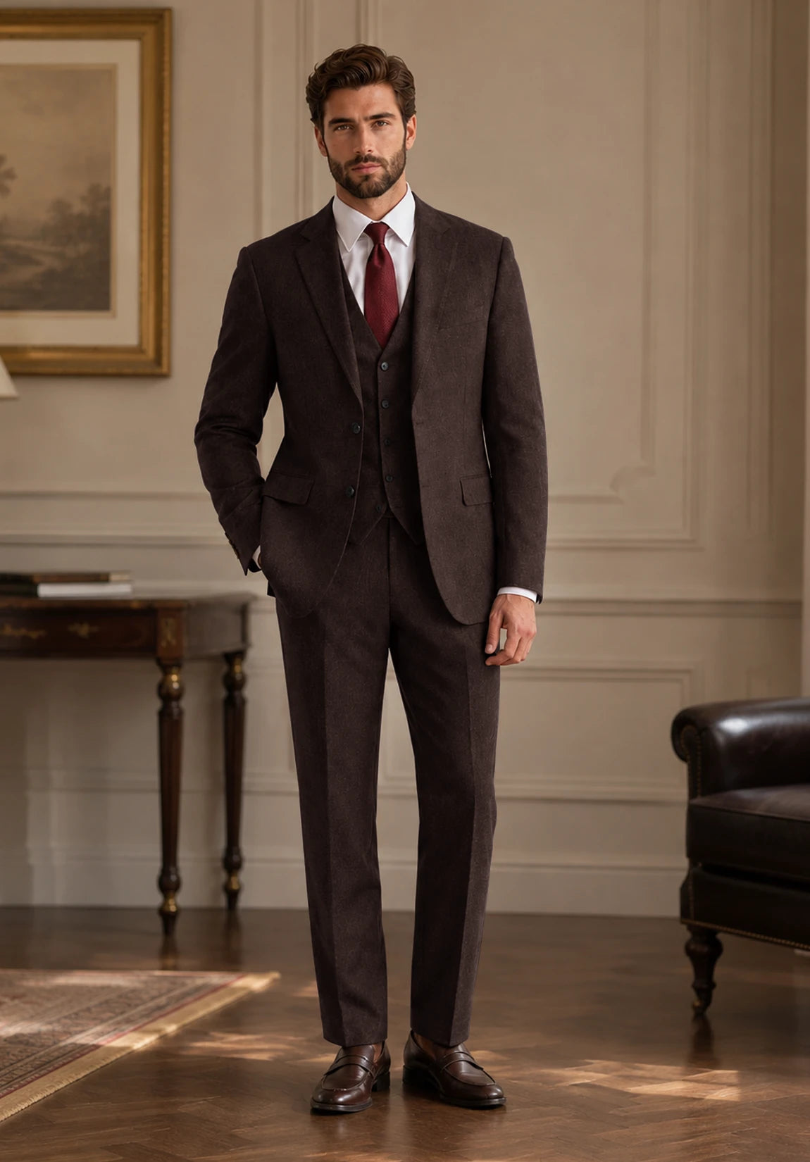 Men's coffee Suit