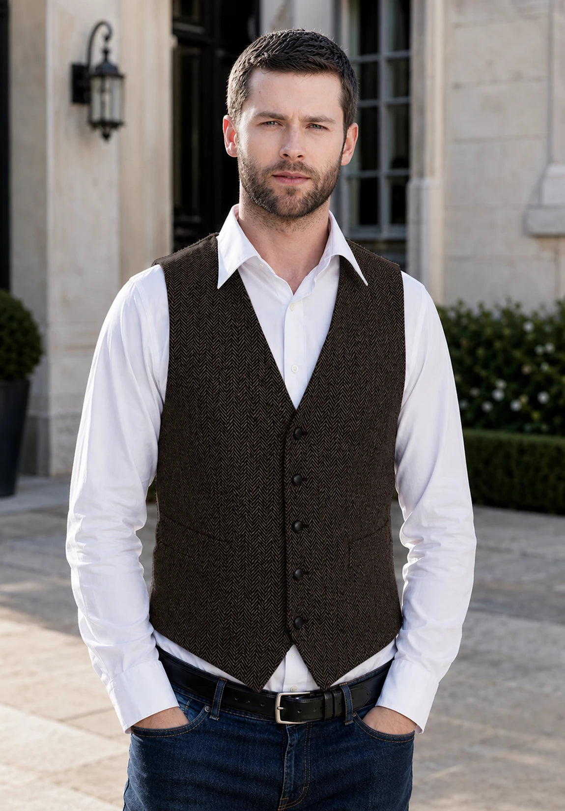 Men's coffee vest
