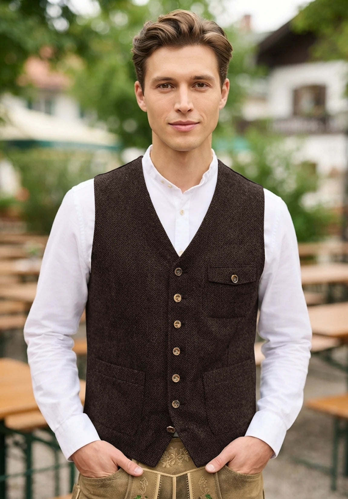 Men's coffee vest