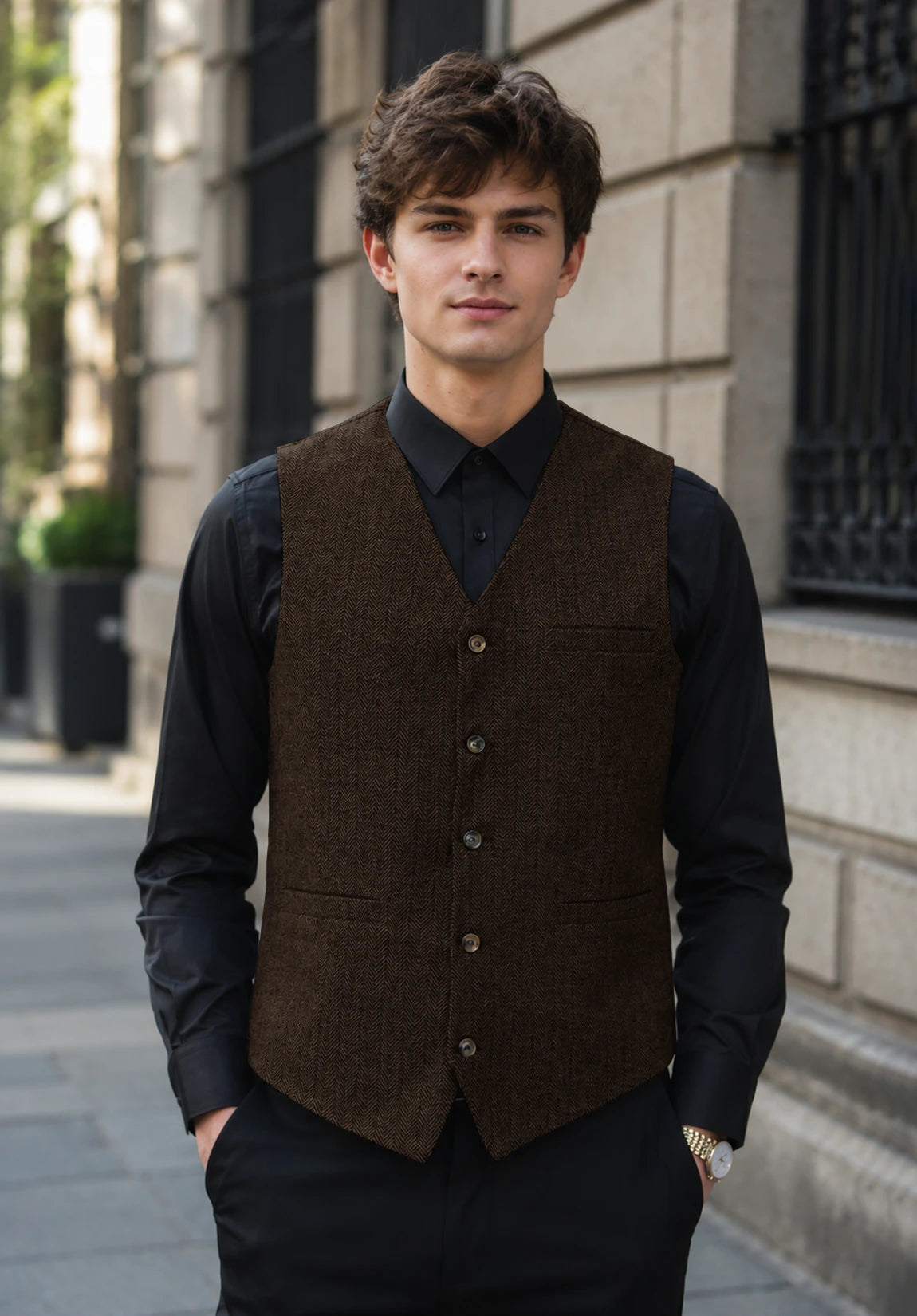 Men's coffee vest