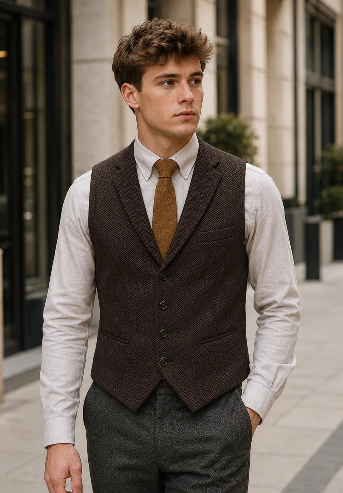 Men's coffee vest