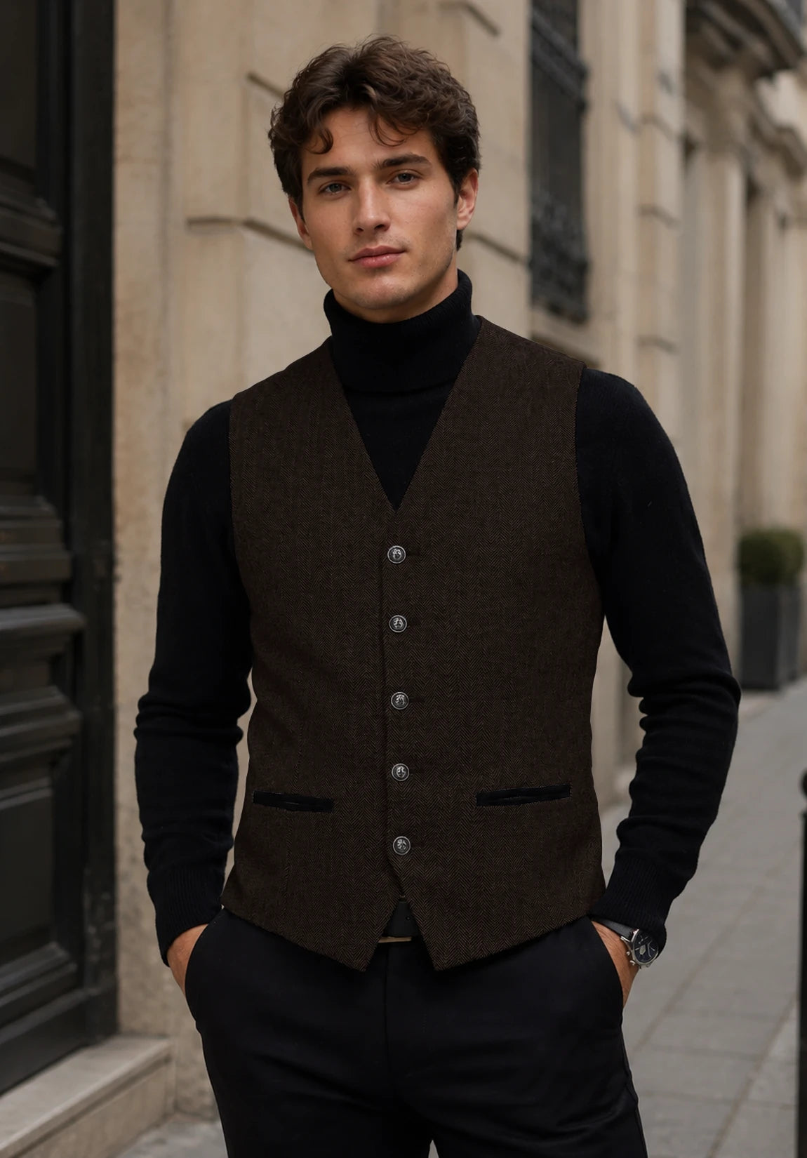 Men's coffee vest