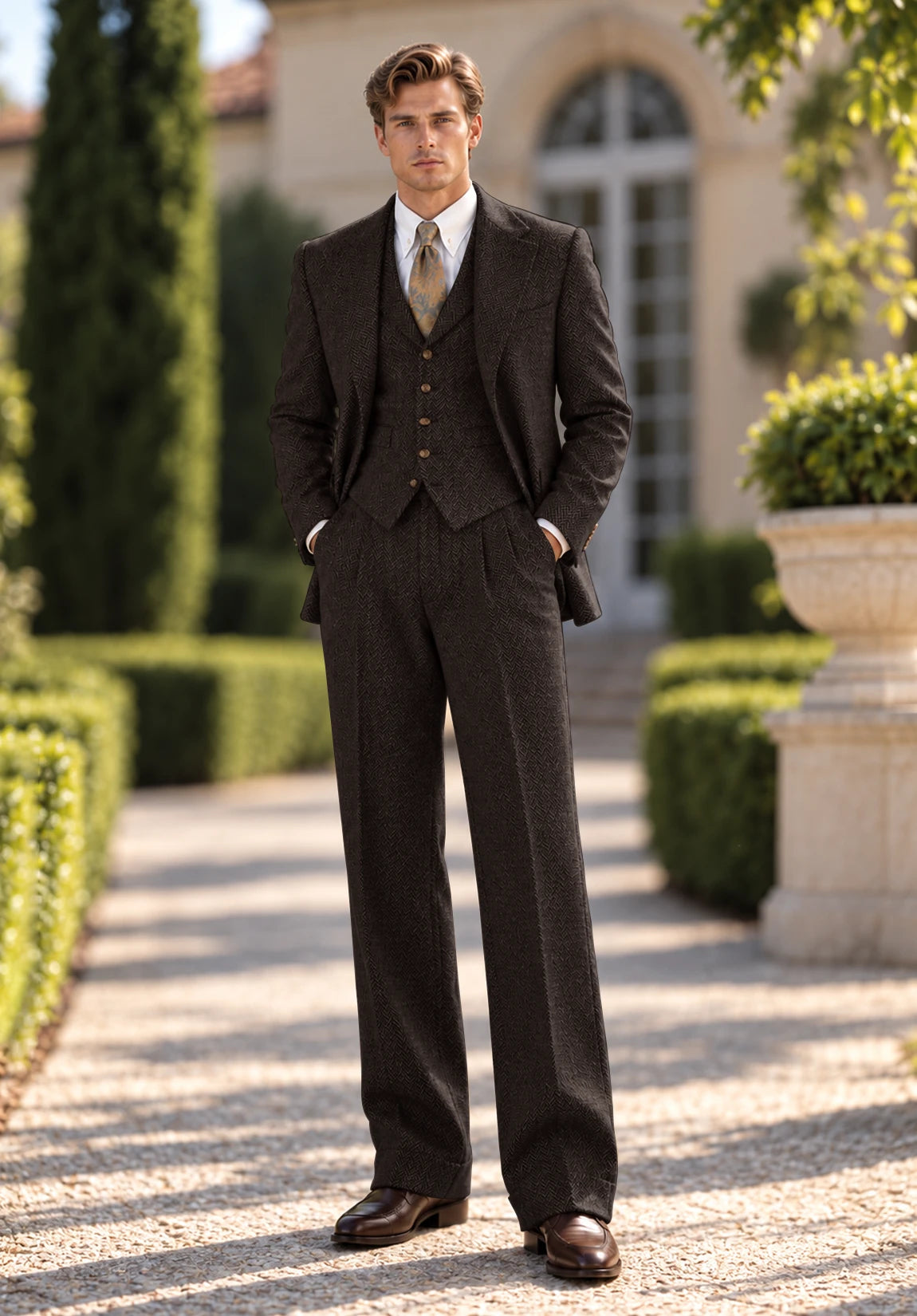 Men's coffee Suit