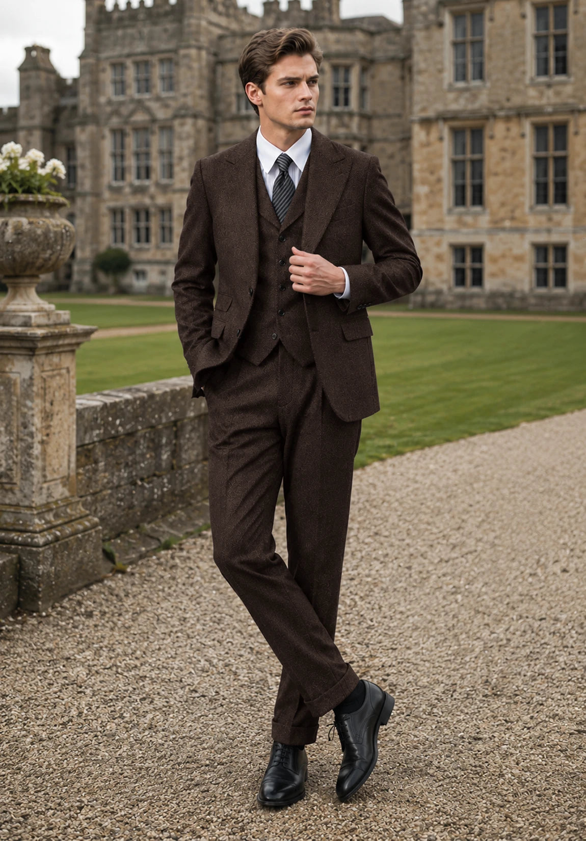 Men's coffee Suit