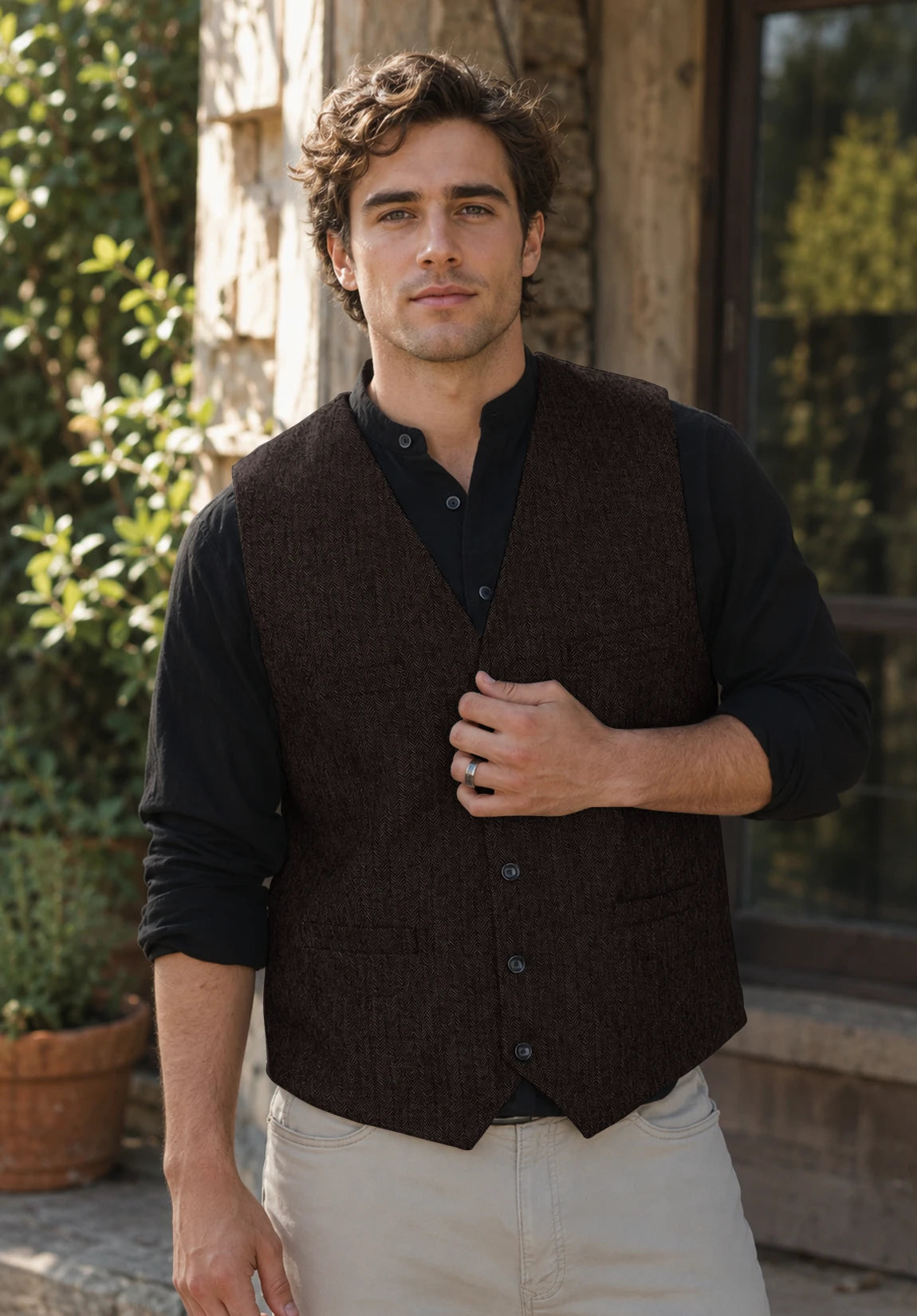 Men's coffee vest
