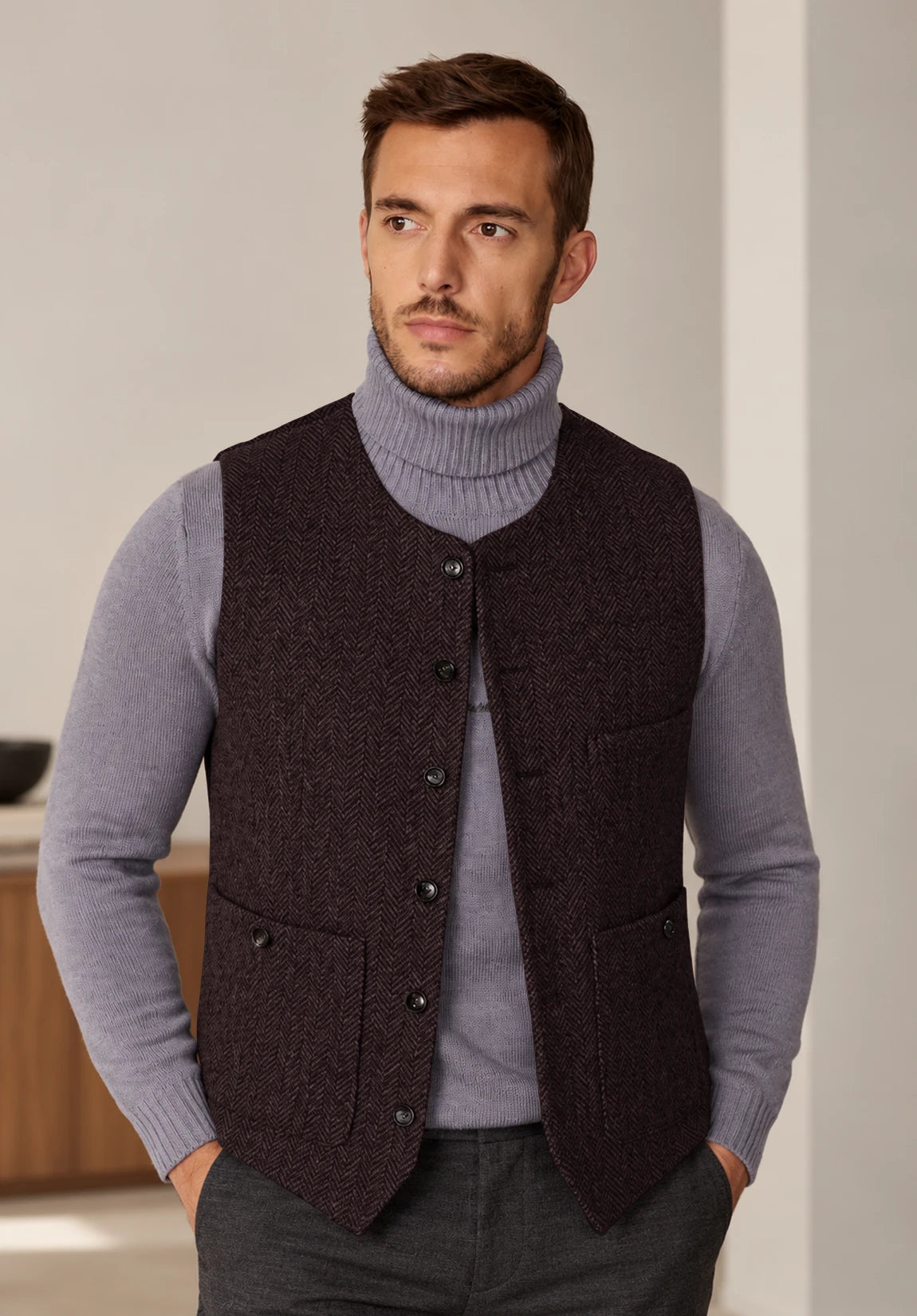 Men's coffee vest