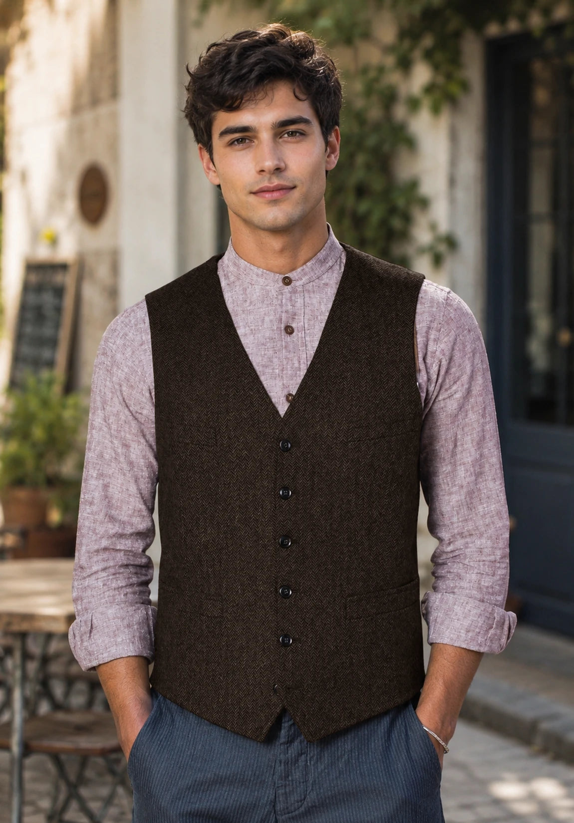 Men's coffee vest