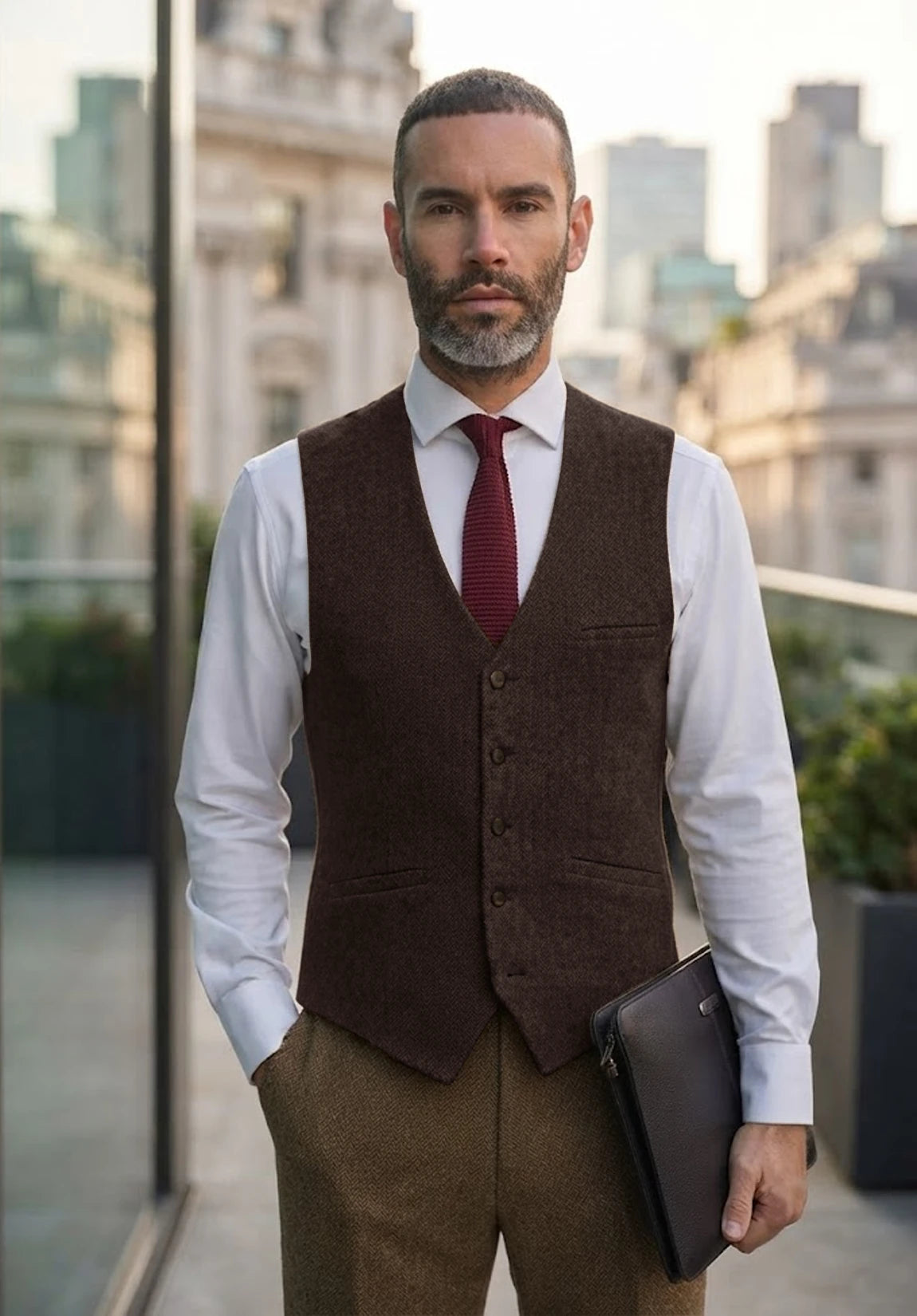 Men's coffee vest
