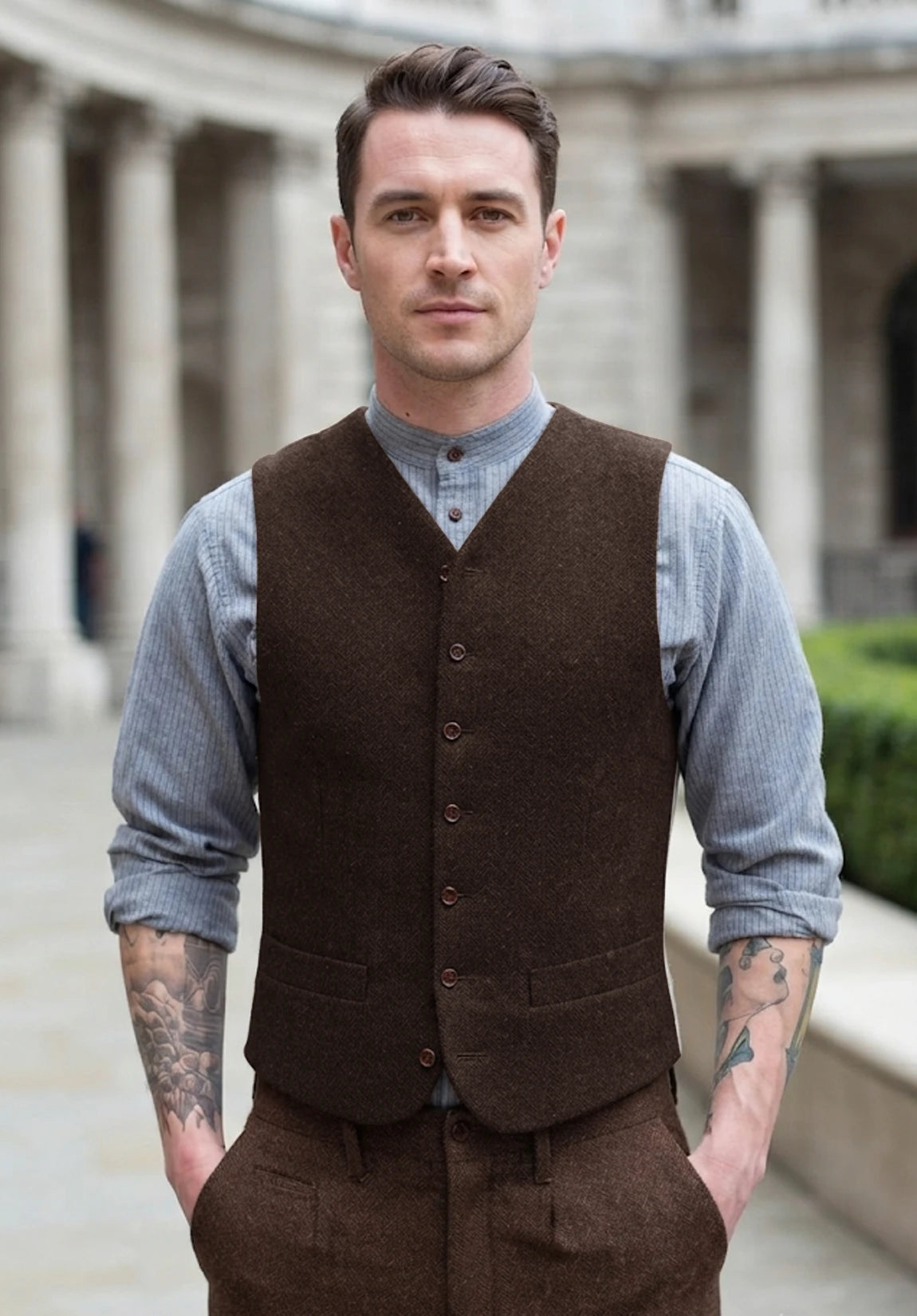 Men's coffee vest