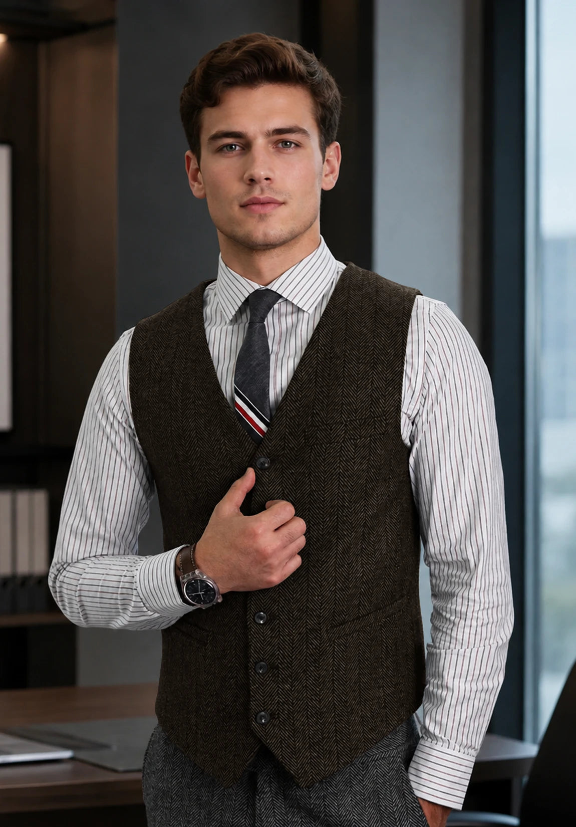 Men's coffee vest