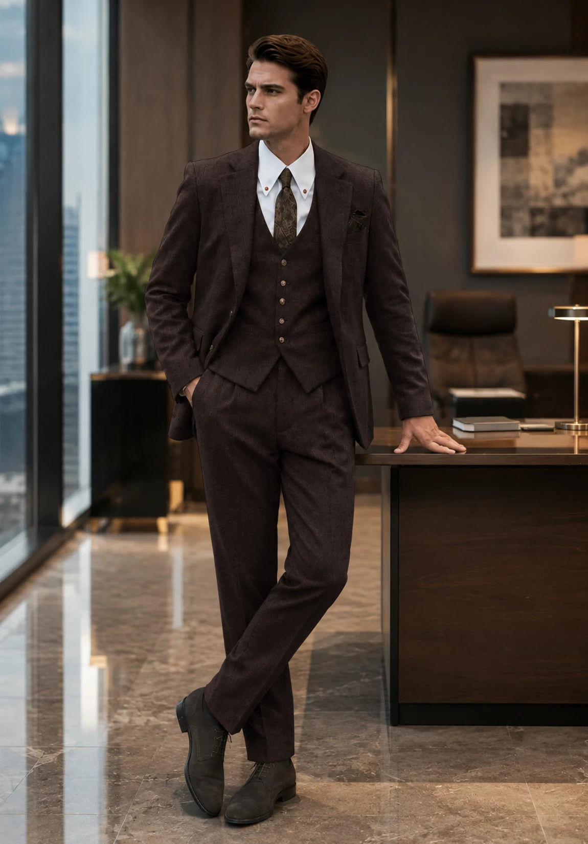 Men's coffee Suit