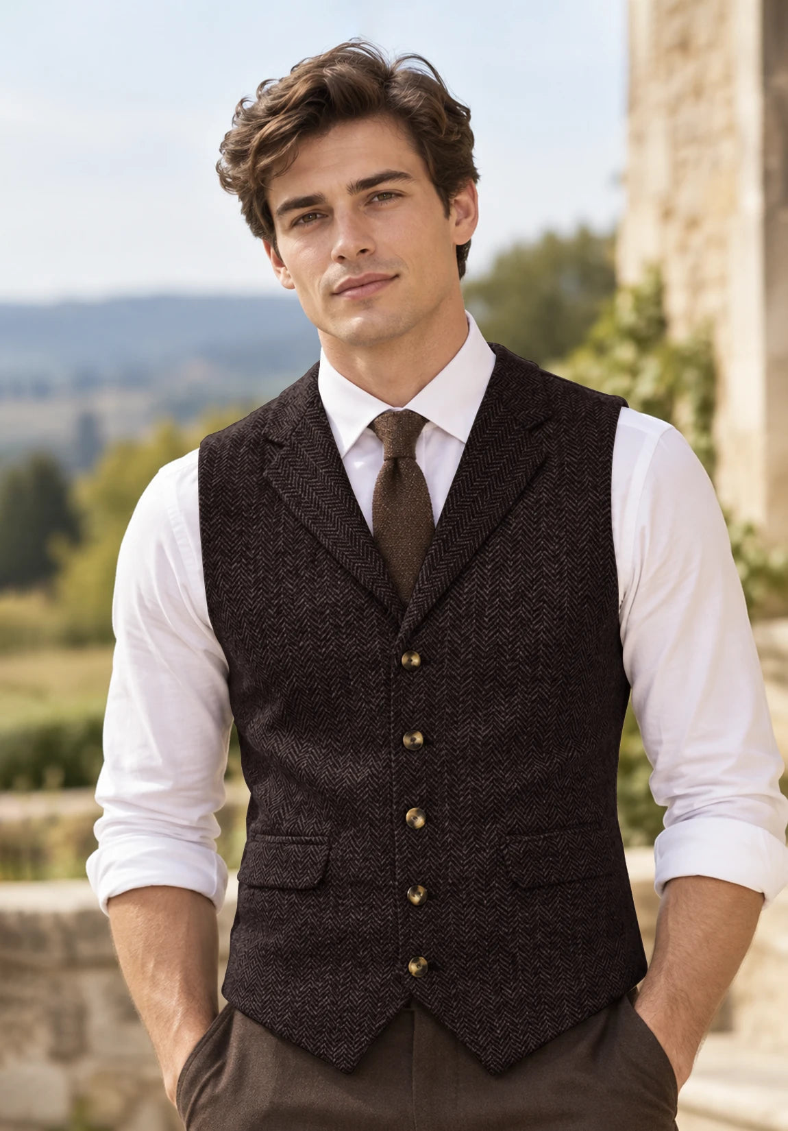 Men's coffee vest