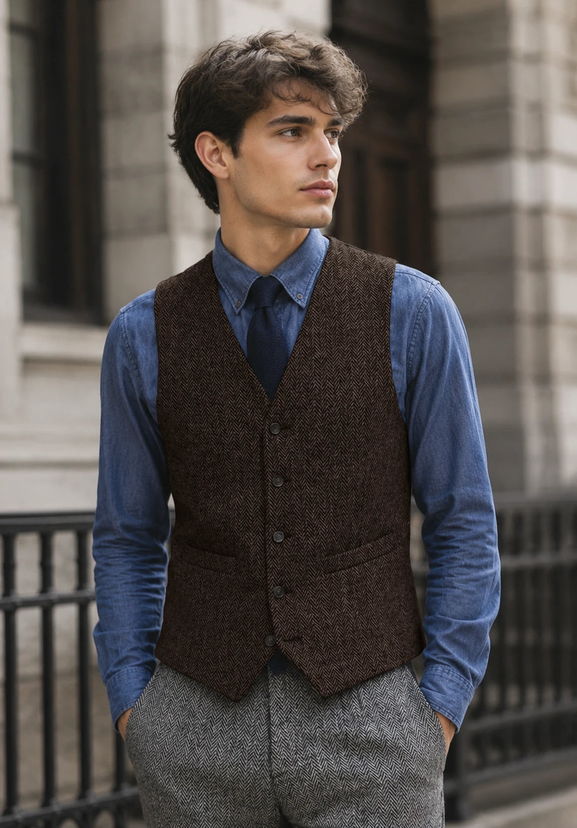 Men's coffee vest