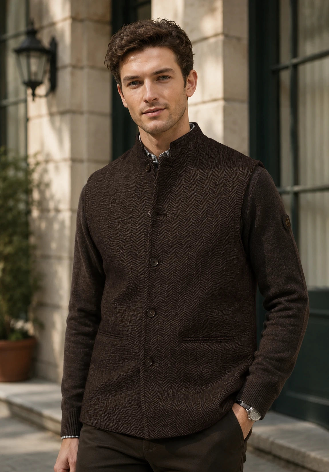 Men's coffee vest
