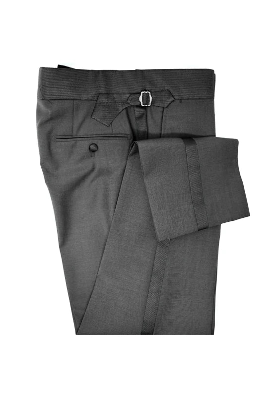 Men's dark grey suit pants