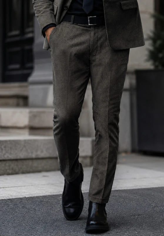 Men's dark grey Corduroy Pants