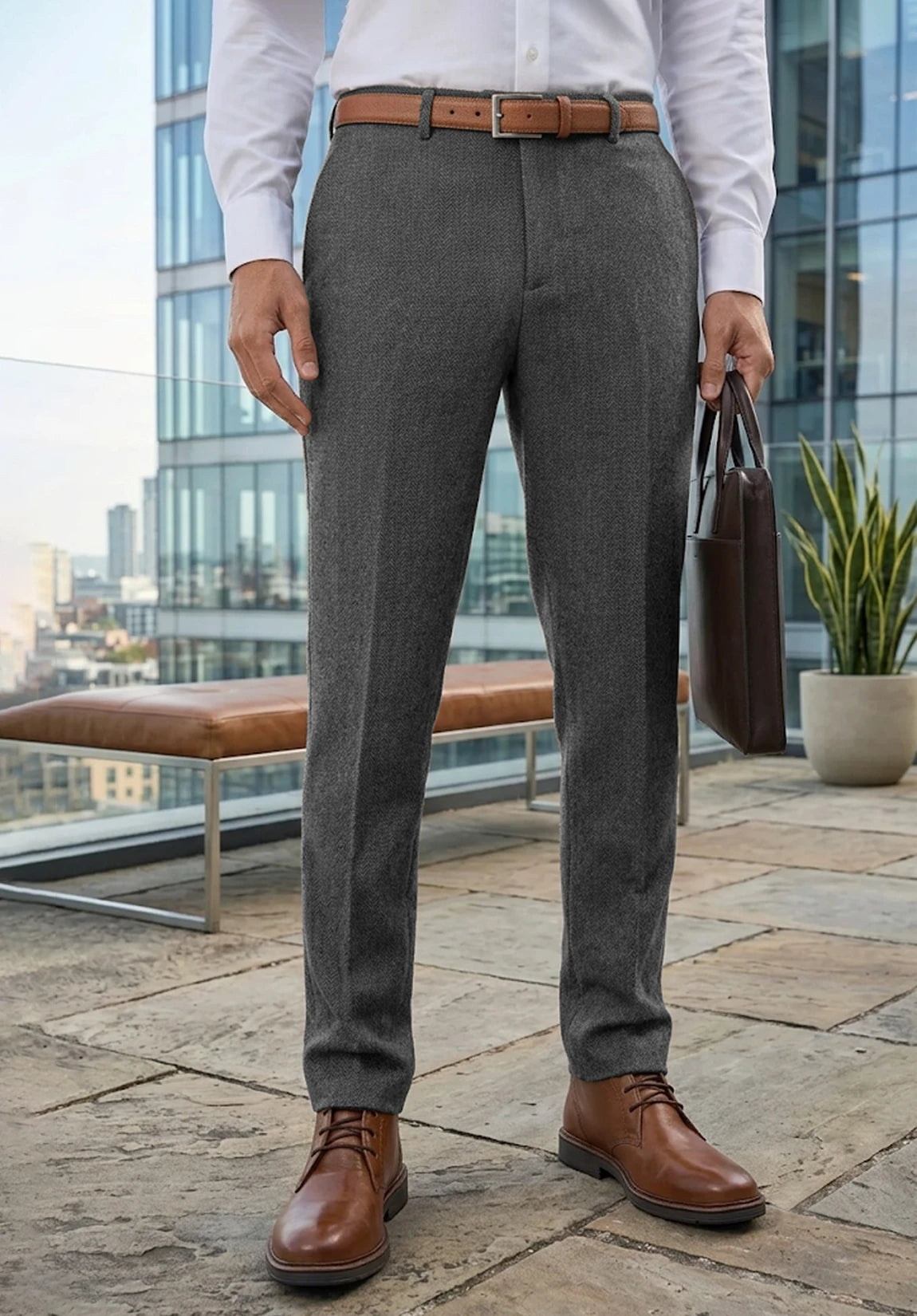 Men's dark gray pants
