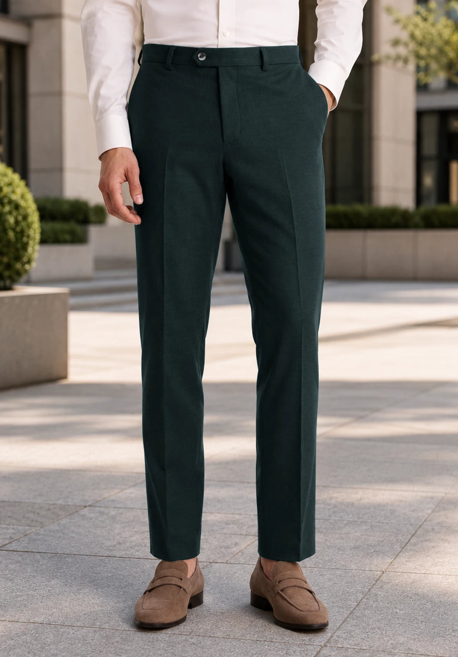 Men's dark green pants