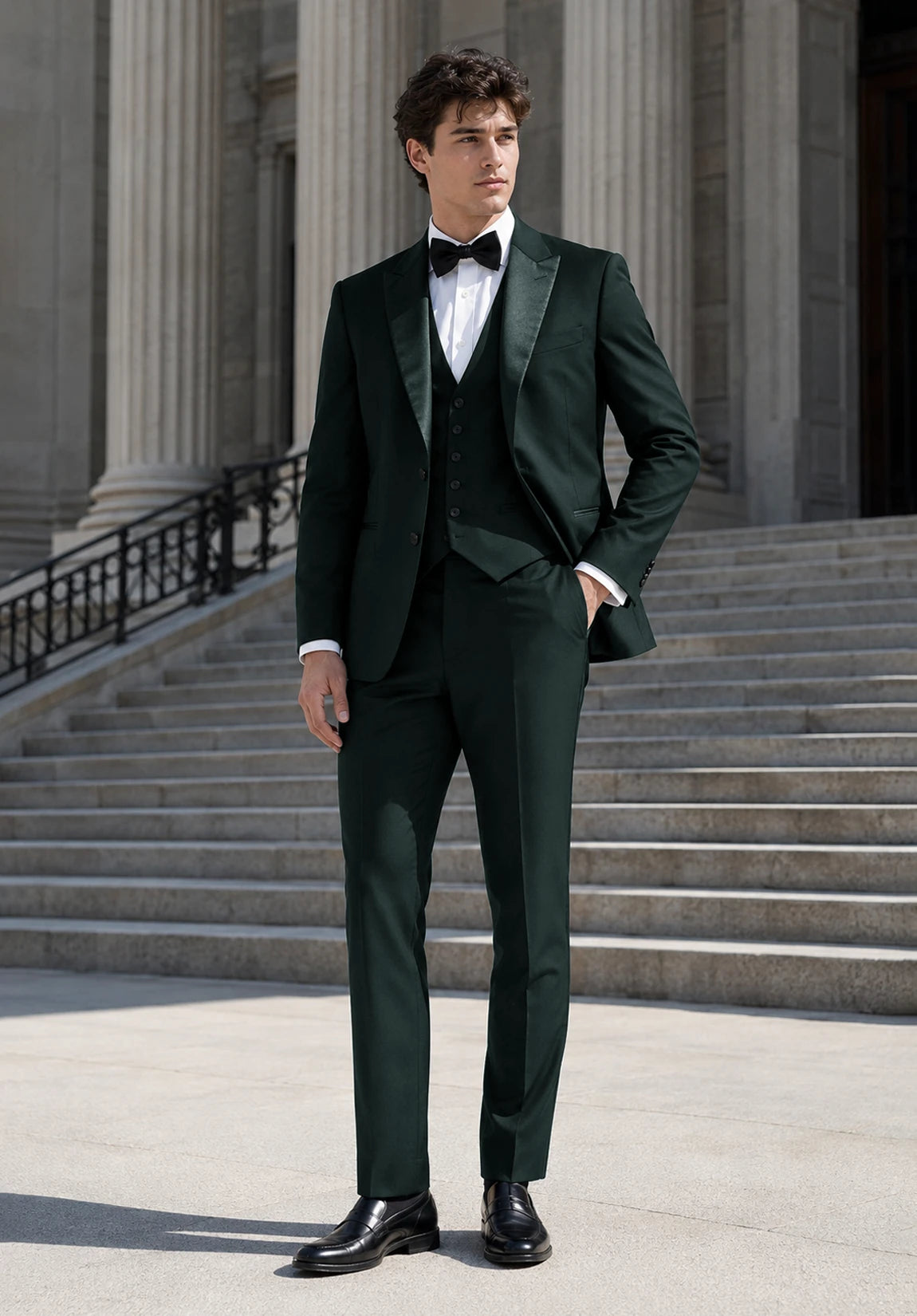 Men's dark green Suit