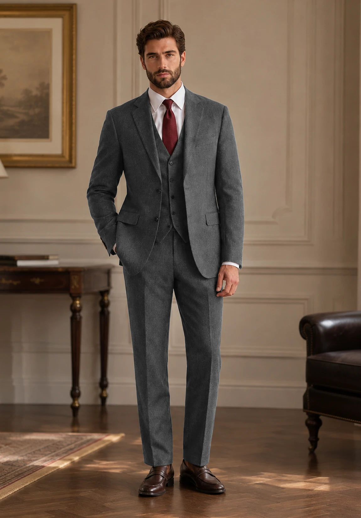 Men's dark grey Suit
