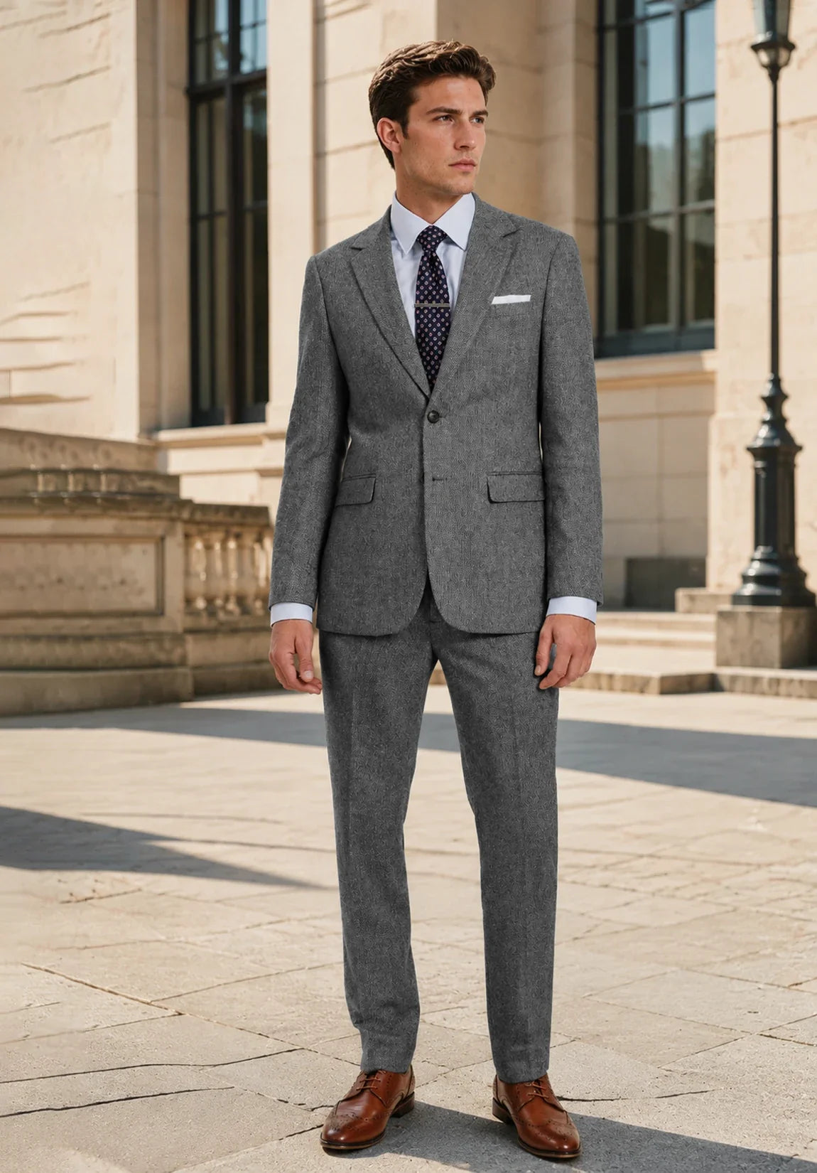 Men dark grey Suit