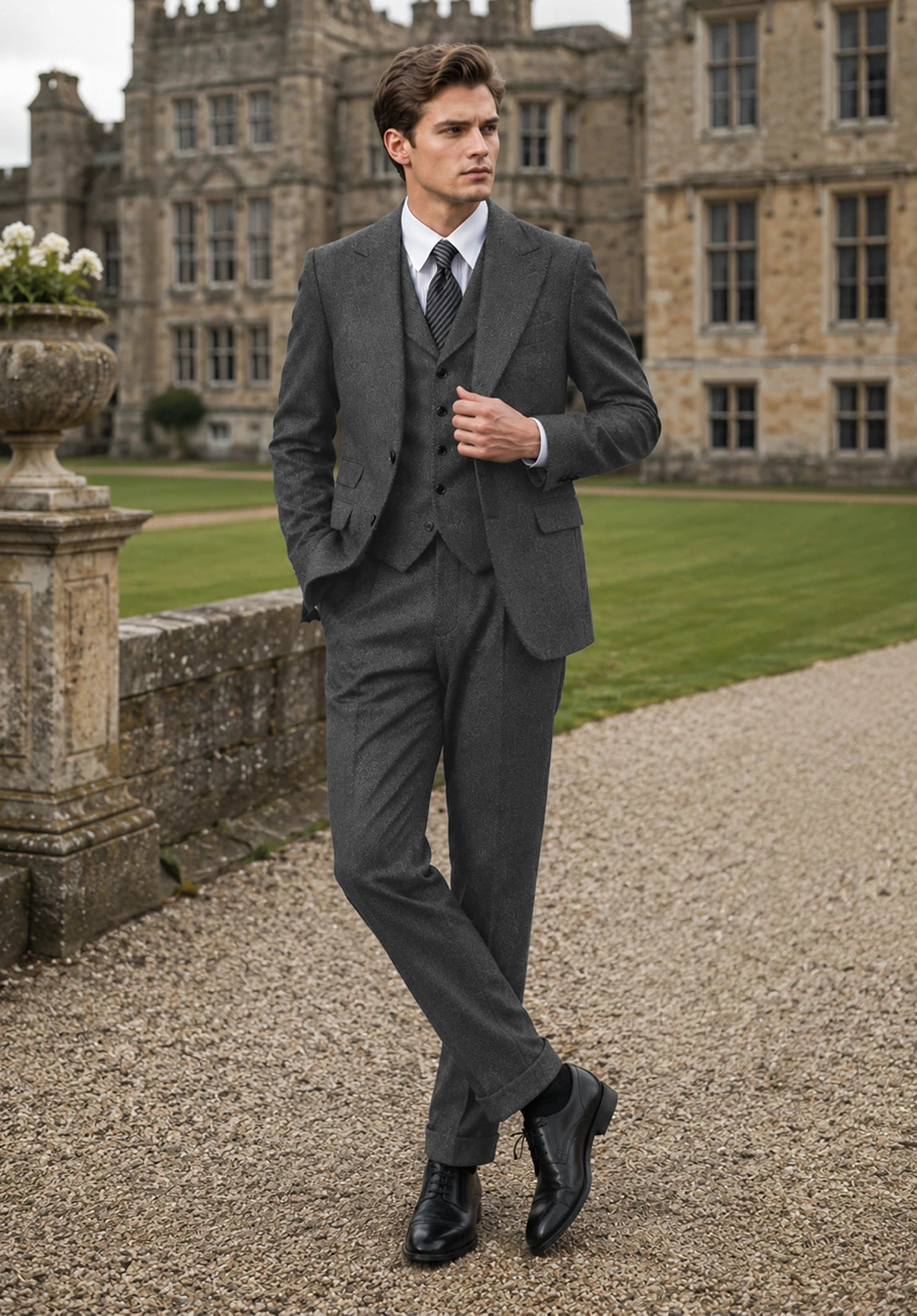 Men's dark grey Suit