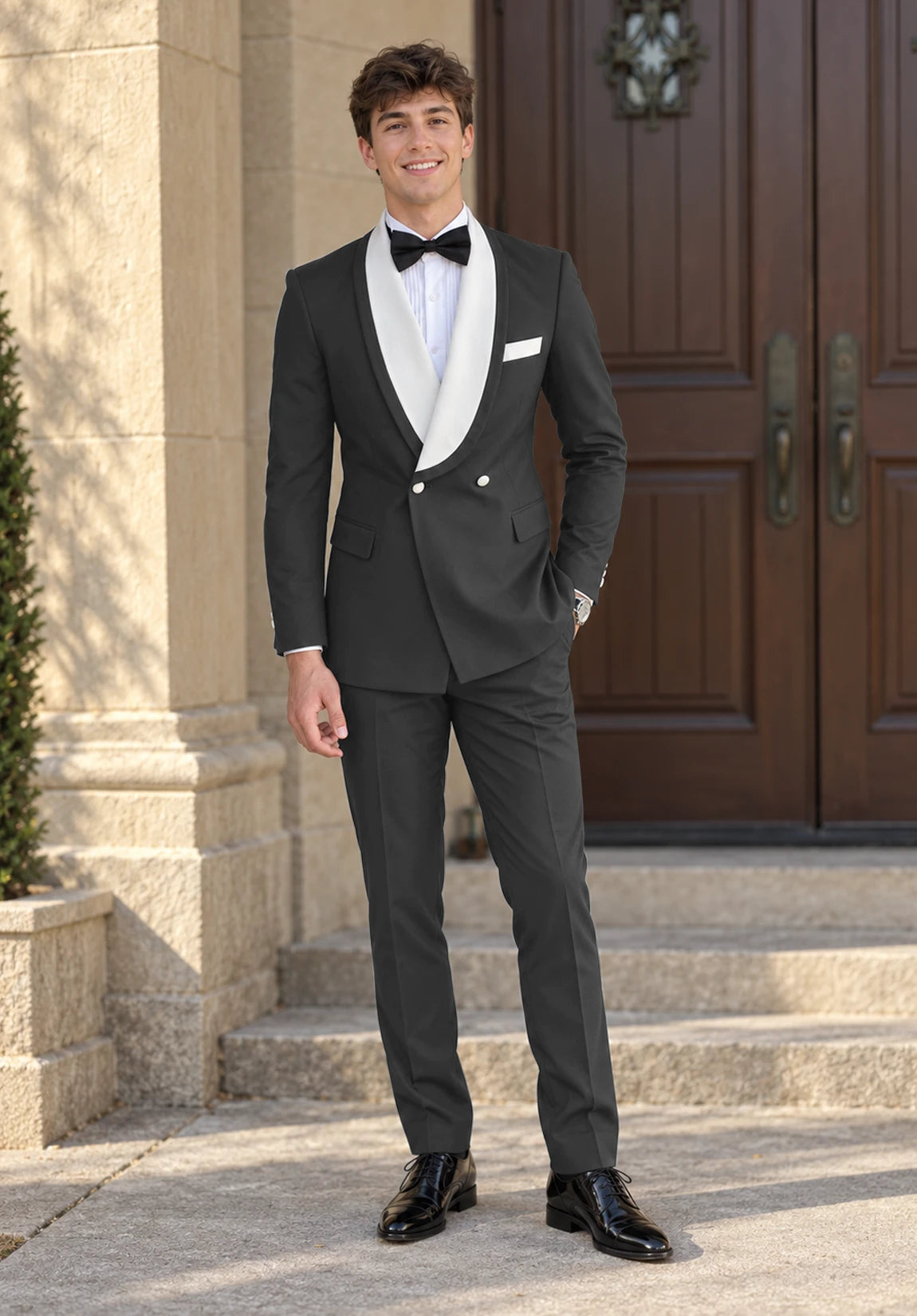 Men dark grey Suit