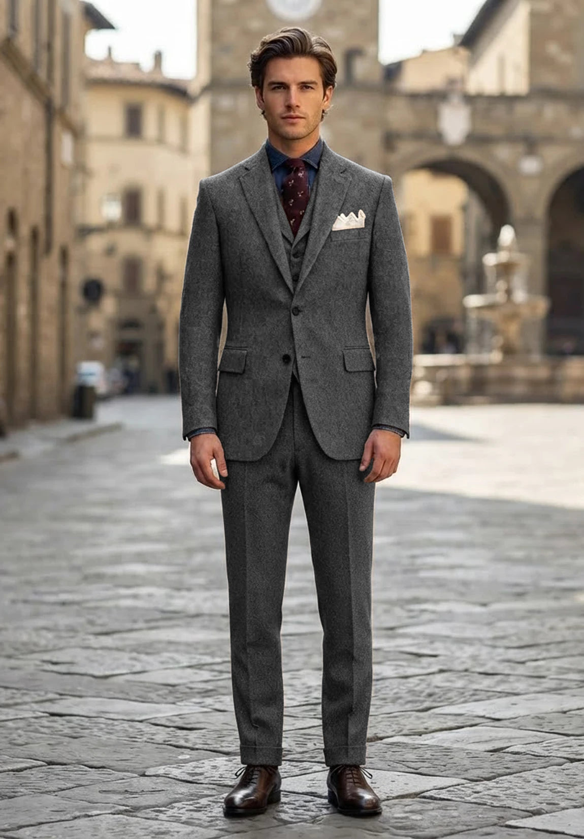 Men's dark grey Suit