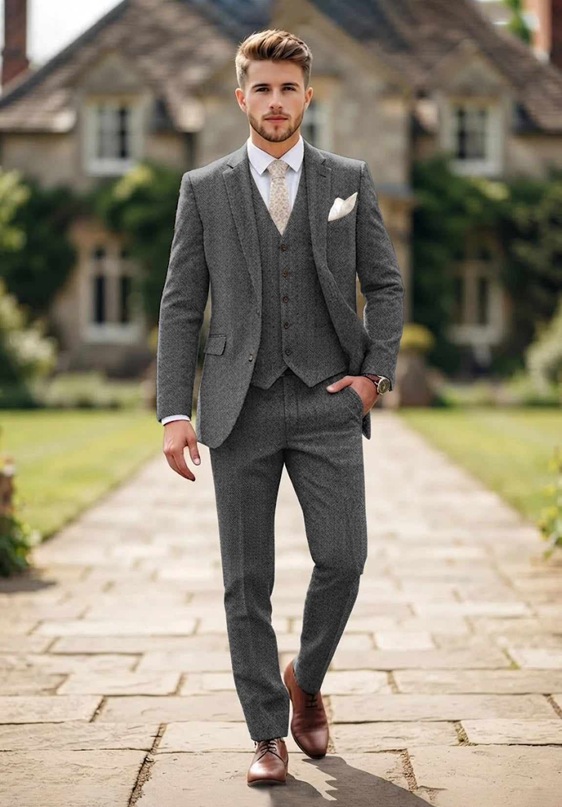 Men's dark grey Suit