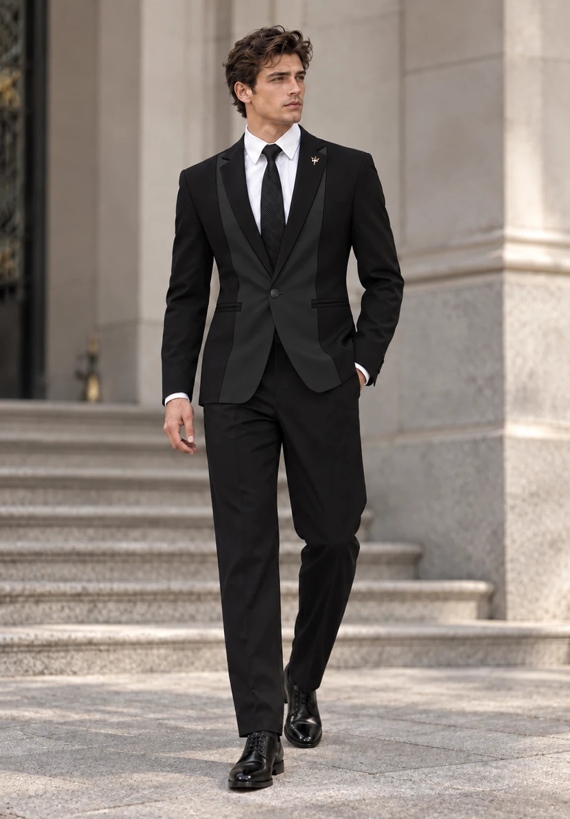Men dark grey Suit