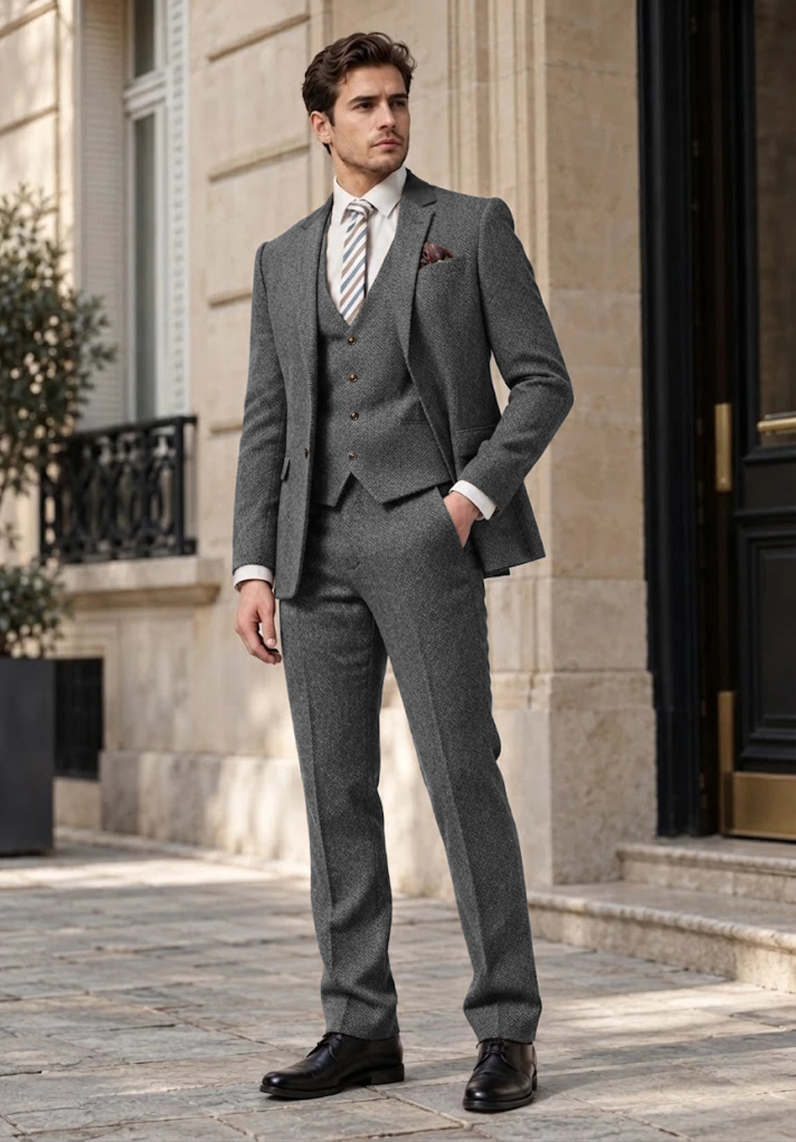 Men's dark grey Suit