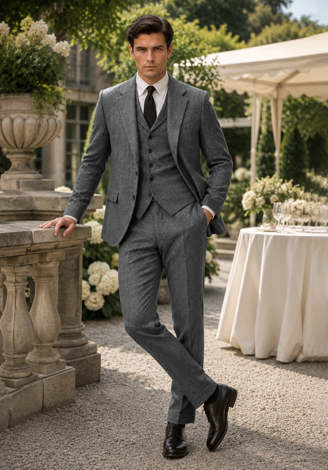 Men's dark grey Suit