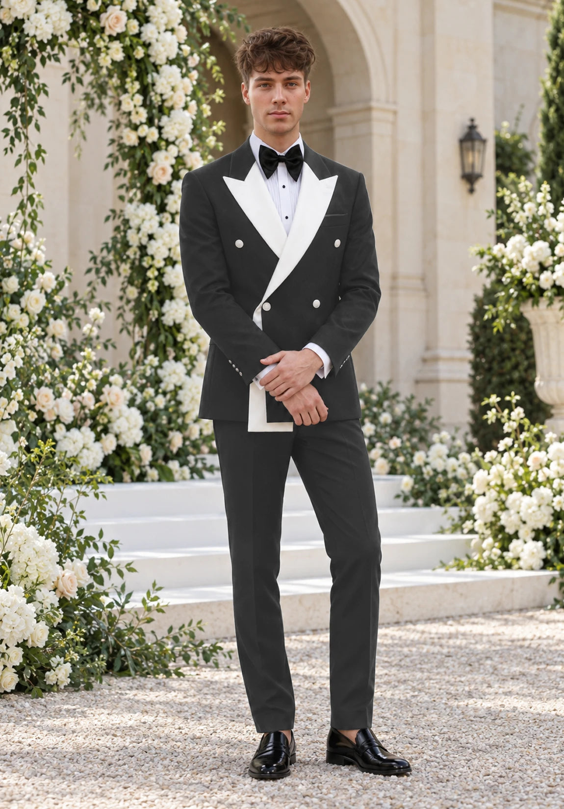 Men dark grey Suit