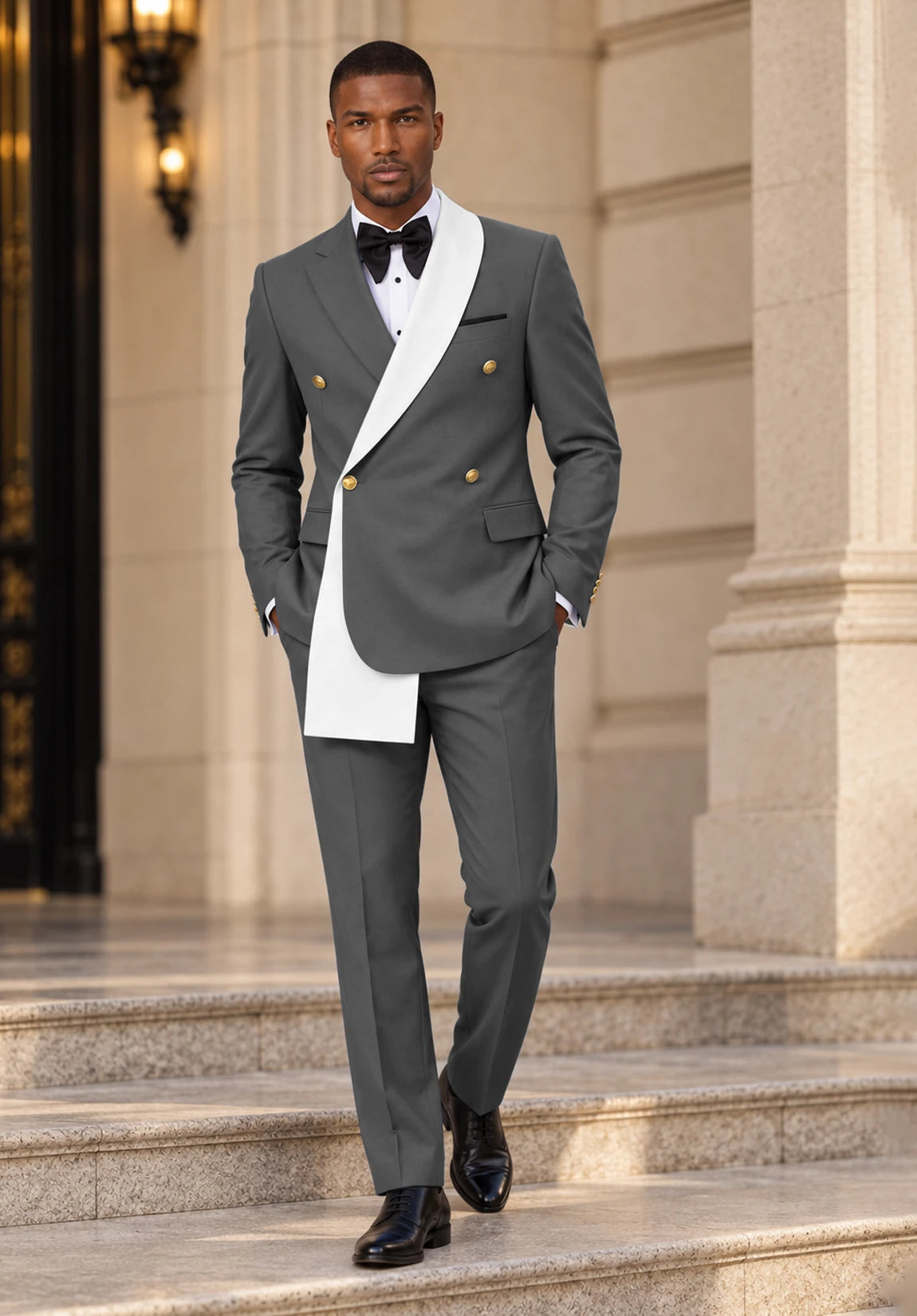 Men dark grey Suit