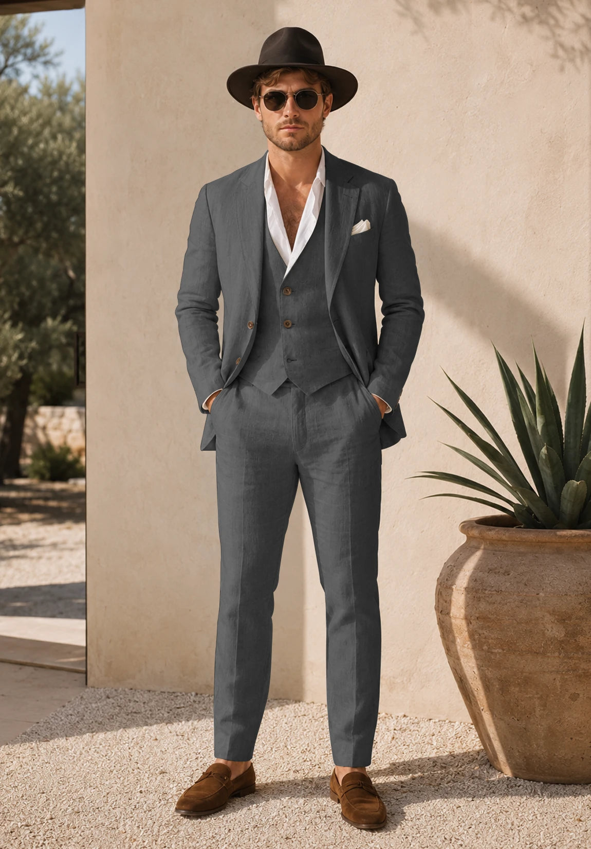 Men's dark grey Suit